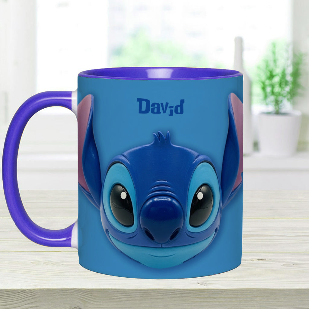 Blue Ohana - Personalized Ohana Accent Mug