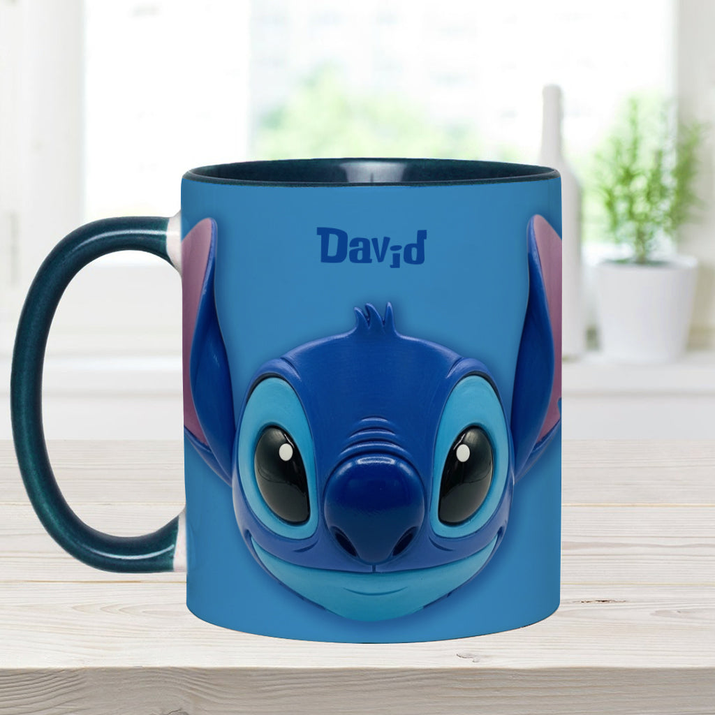 Blue Ohana - Personalized Ohana Accent Mug