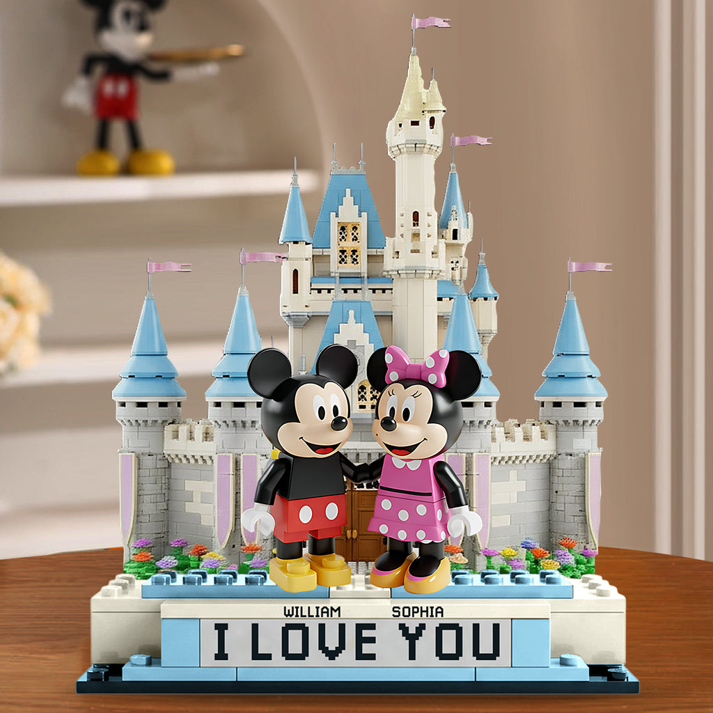 Cute Mouse Couple - Personalized Mouse Custom Shaped Acrylic Plaque