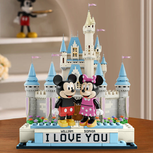 Cute Mouse Couple - Personalized Mouse Custom Shaped Acrylic Plaque