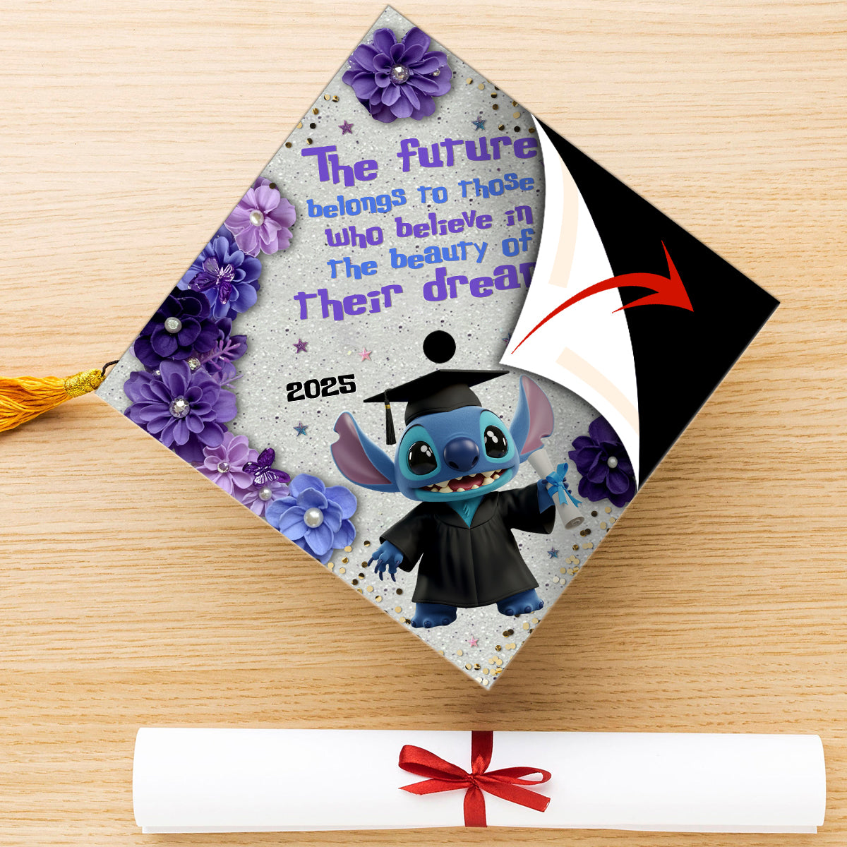 Happy Graduation 2025 - Personalized Ohana Cap Topper