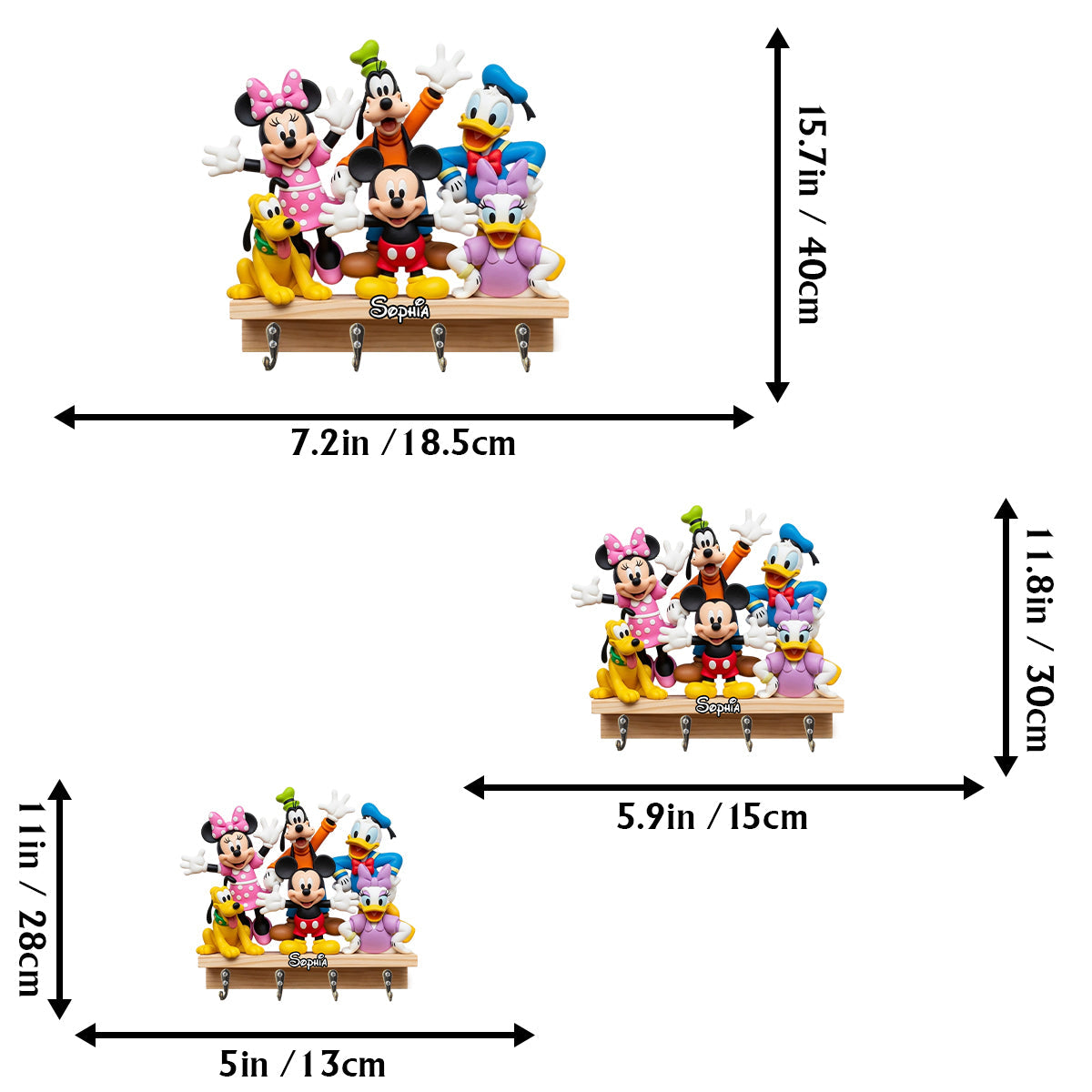 Magical Mouse Ears - Personalized Mouse Custom Shaped Hanging Rack