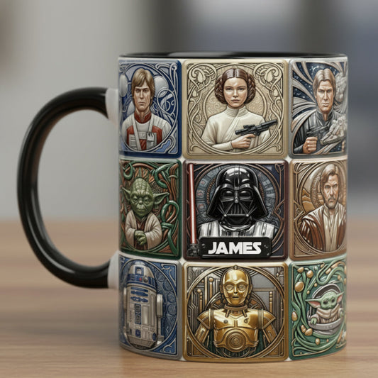 The War Of The Stars - Personalized The Force Accent Mug