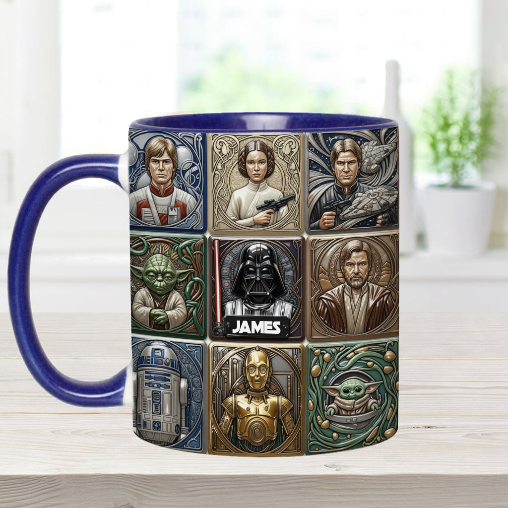 The War Of The Stars - Personalized The Force Accent Mug