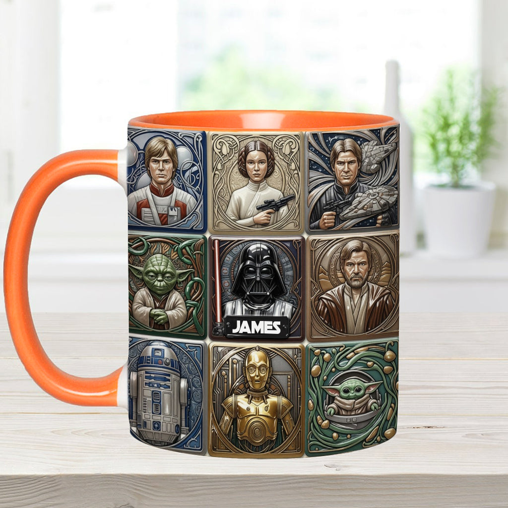 The War Of The Stars - Personalized The Force Accent Mug