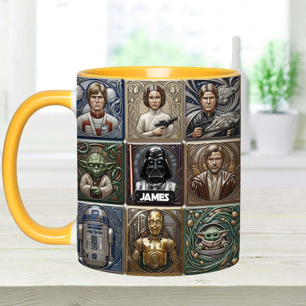 The War Of The Stars - Personalized The Force Accent Mug