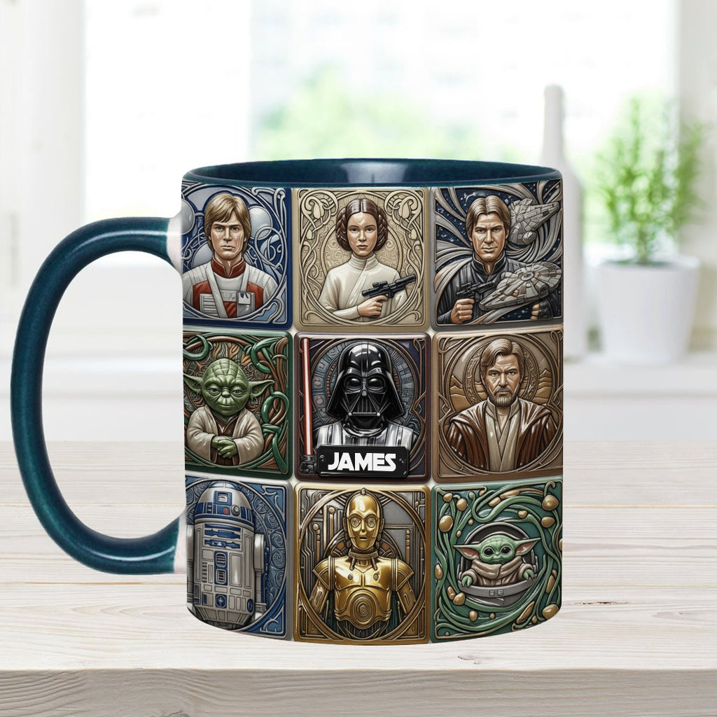 The War Of The Stars - Personalized The Force Accent Mug