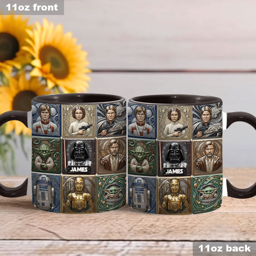 The War Of The Stars - Personalized The Force Accent Mug