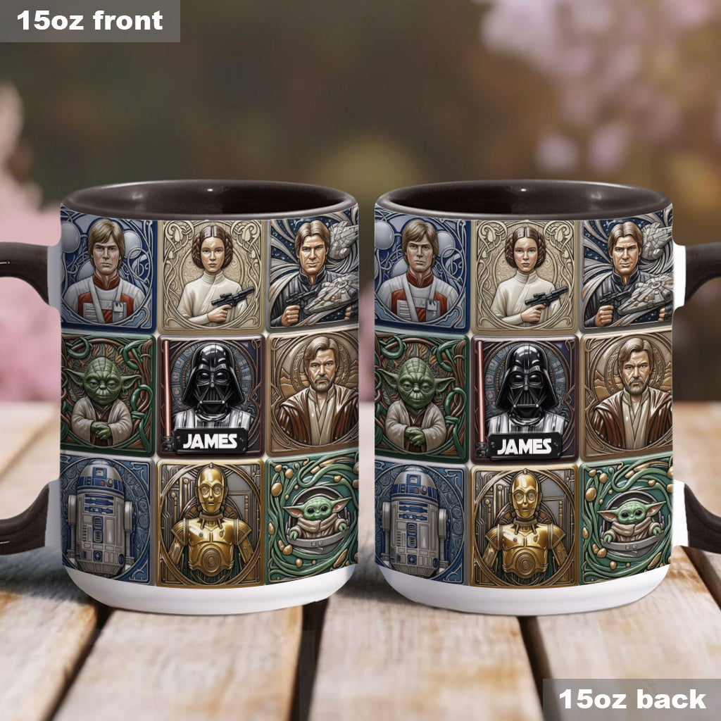 The War Of The Stars - Personalized The Force Accent Mug