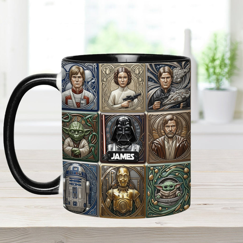 The War Of The Stars - Personalized The Force Accent Mug