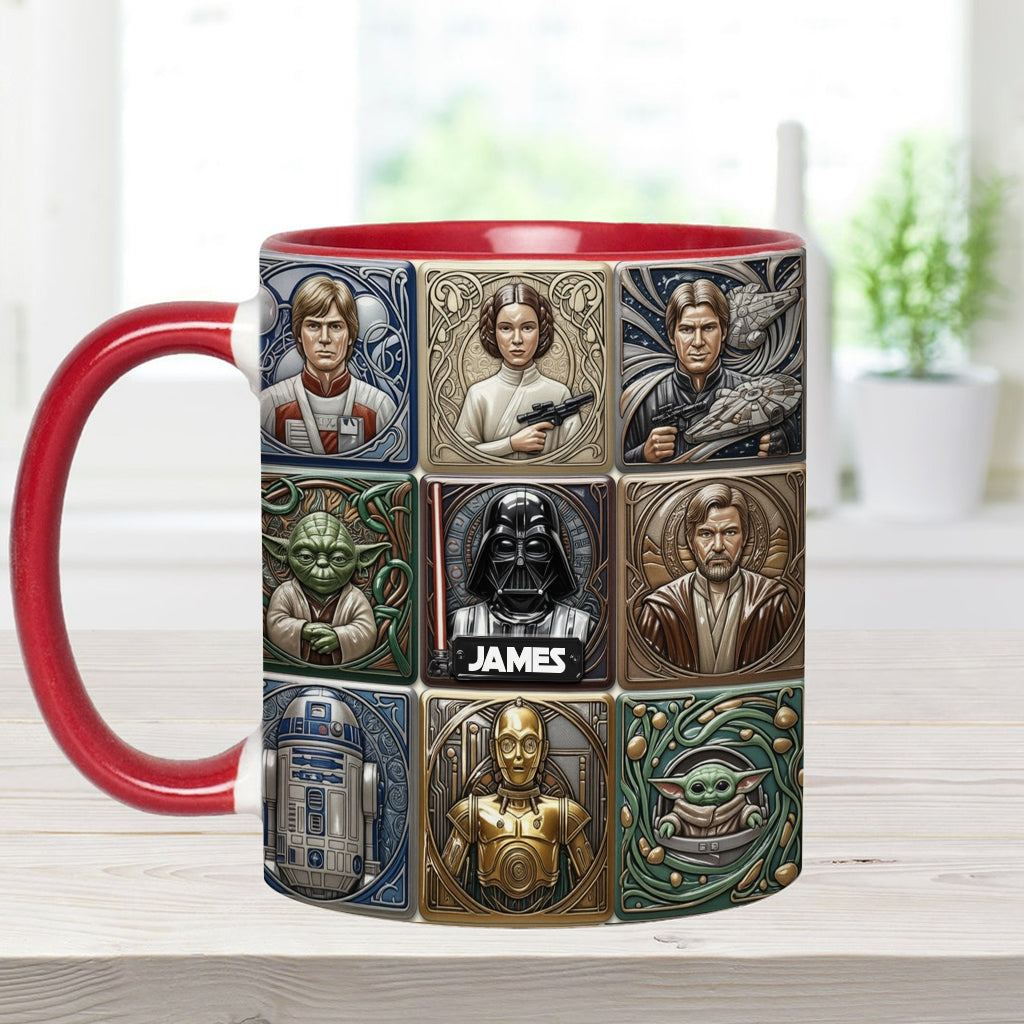The War Of The Stars - Personalized The Force Accent Mug