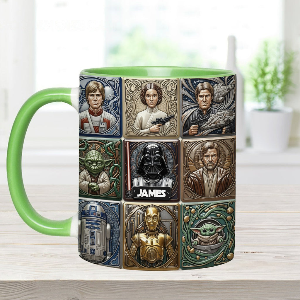The War Of The Stars - Personalized The Force Accent Mug