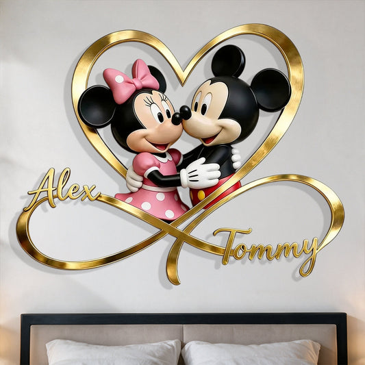 You & Me We Got This - Personalized Mouse 3D Printed Cut Metal Sign