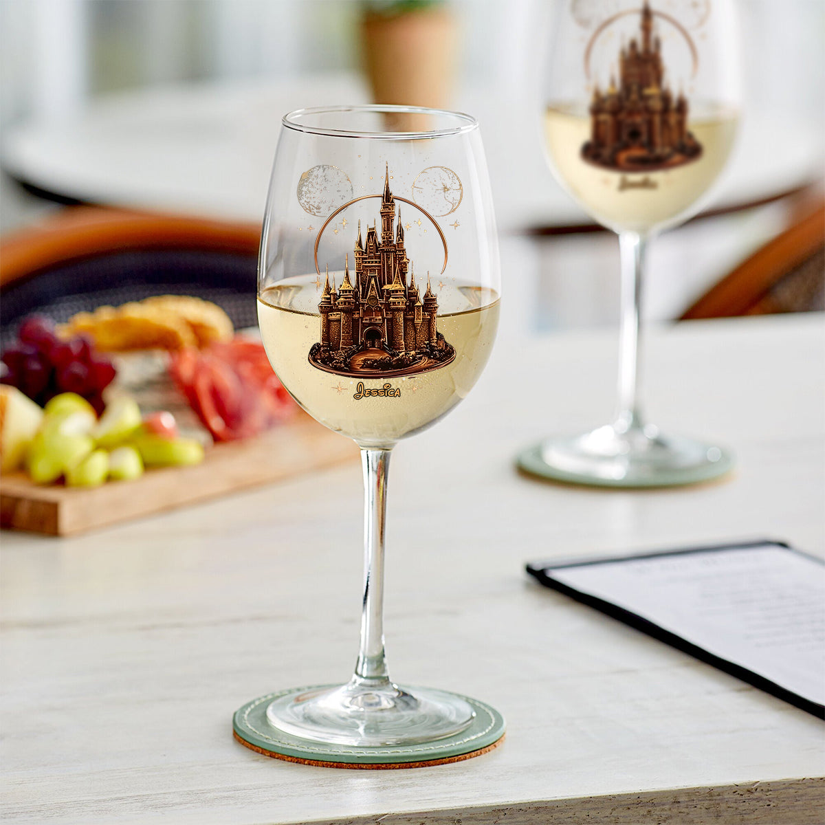 Magical Castle - Personalized Mouse Wine Glass With Long Stem