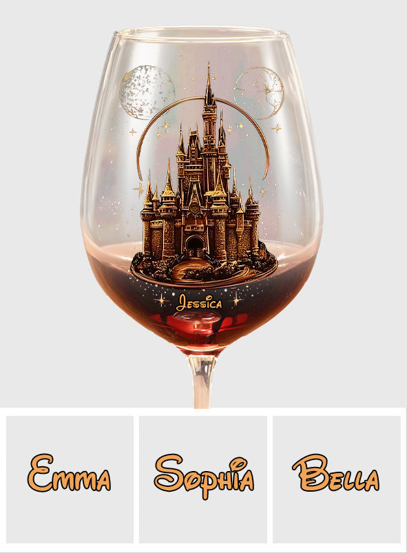 Magical Castle - Personalized Mouse Wine Glass With Long Stem