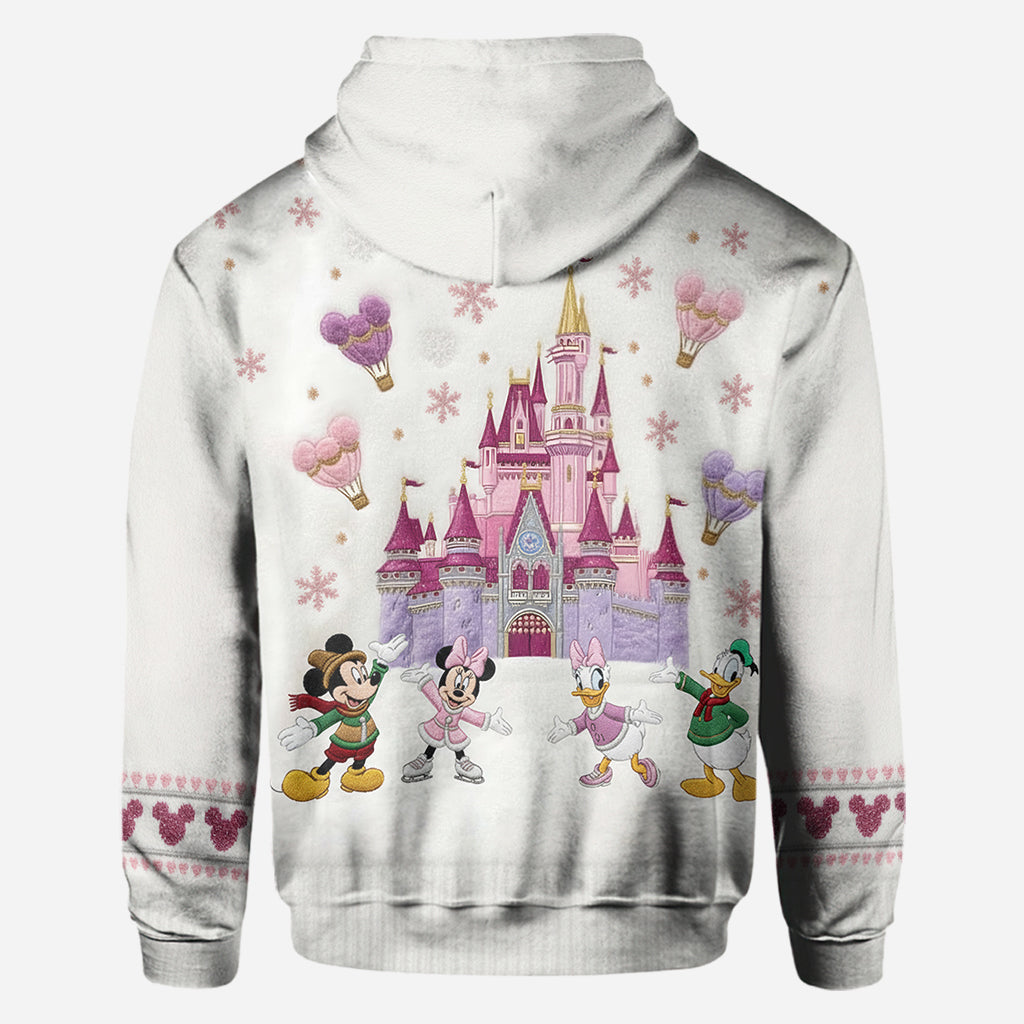 Magical Winter Castle - Personalized Mouse All Over Shirt