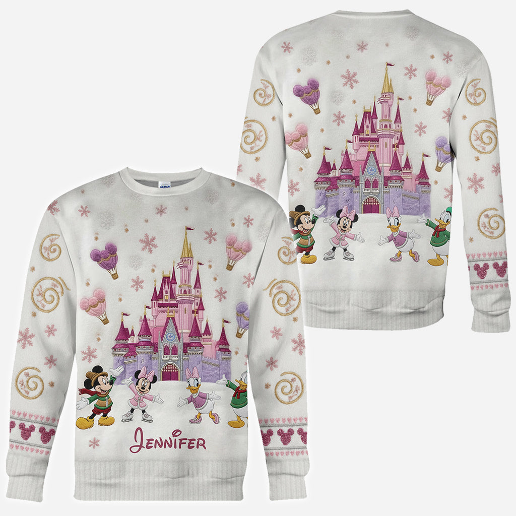Magical Winter Castle - Personalized Mouse All Over Shirt