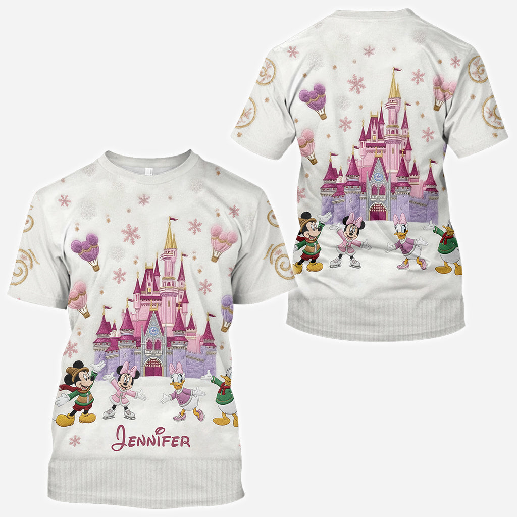 Magical Winter Castle - Personalized Mouse All Over Shirt