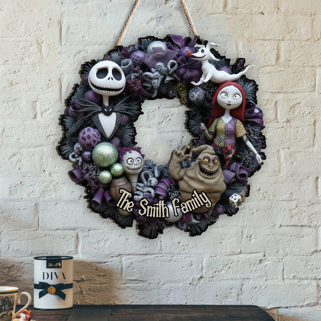 Christmas Nightmare - Personalized Nightmare Custom Shaped Wood Sign