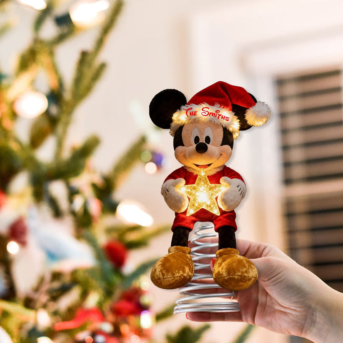 Magical Christmas - Personalized Mouse LED Light Tree Topper