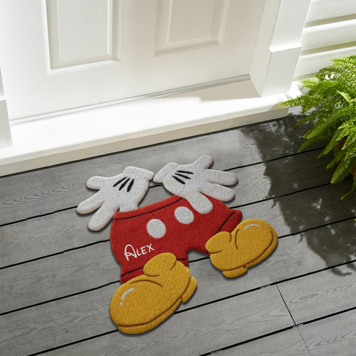 Whimsical Clothing - Personalized Mouse Non-Slip Tufted Rug