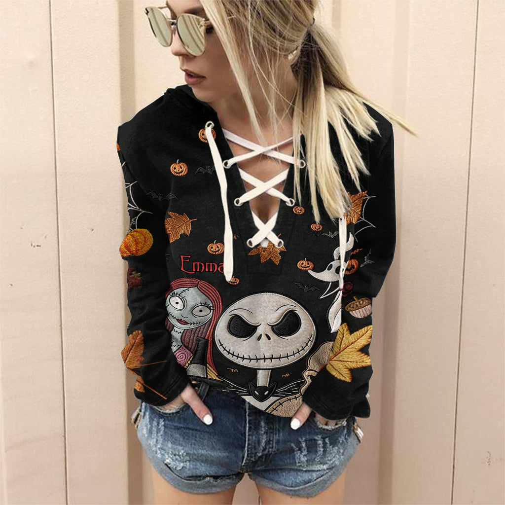 The Nightmare - Personalized Nightmare Off Shoulder Long Sleeve Dress