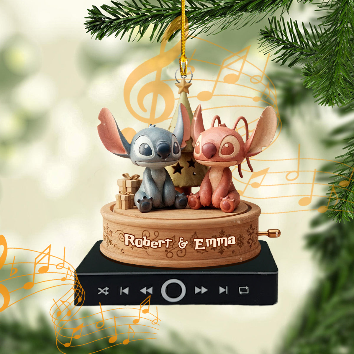 Merry Christmas - Personalized Ohana Music Ornament
