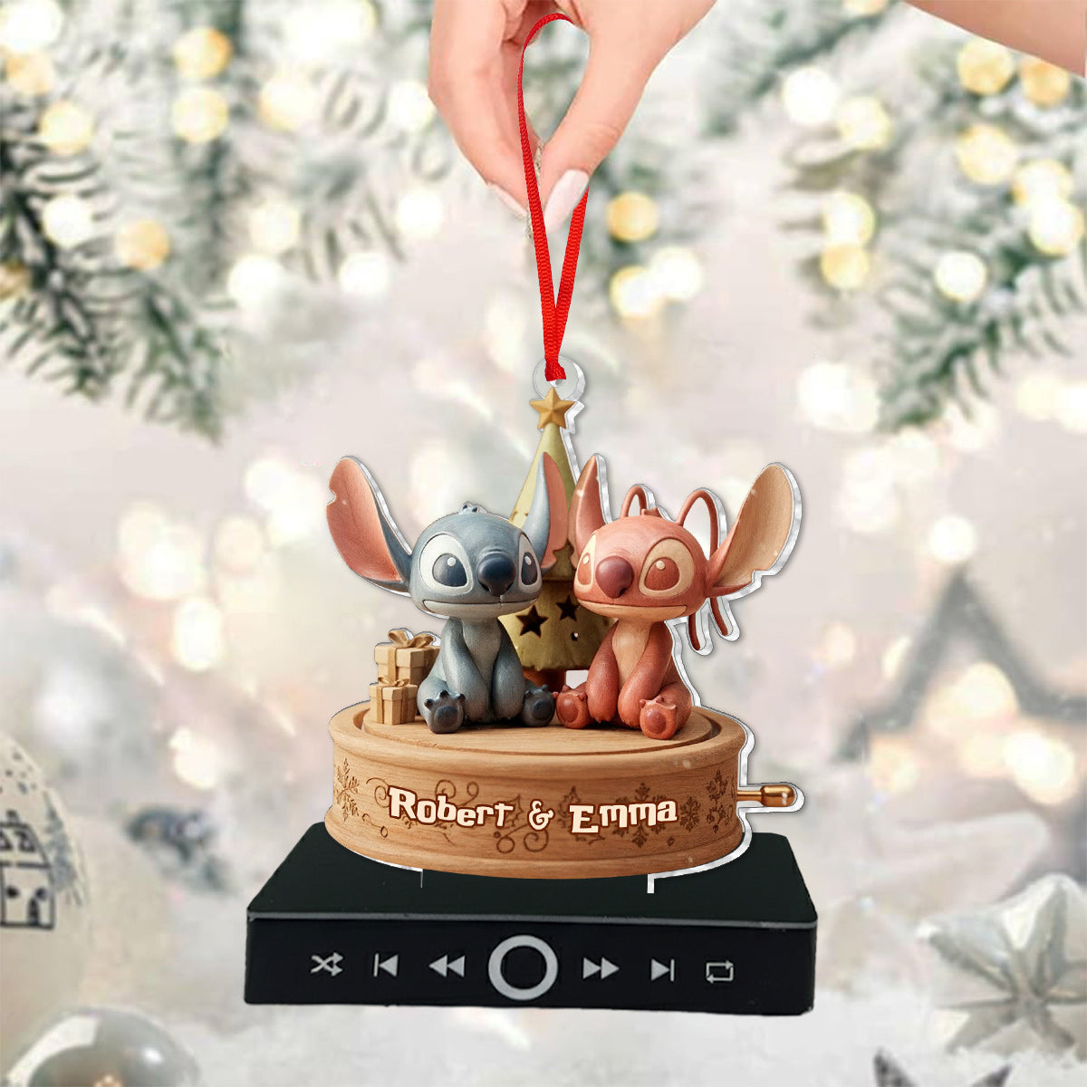 Merry Christmas - Personalized Ohana Music Ornament