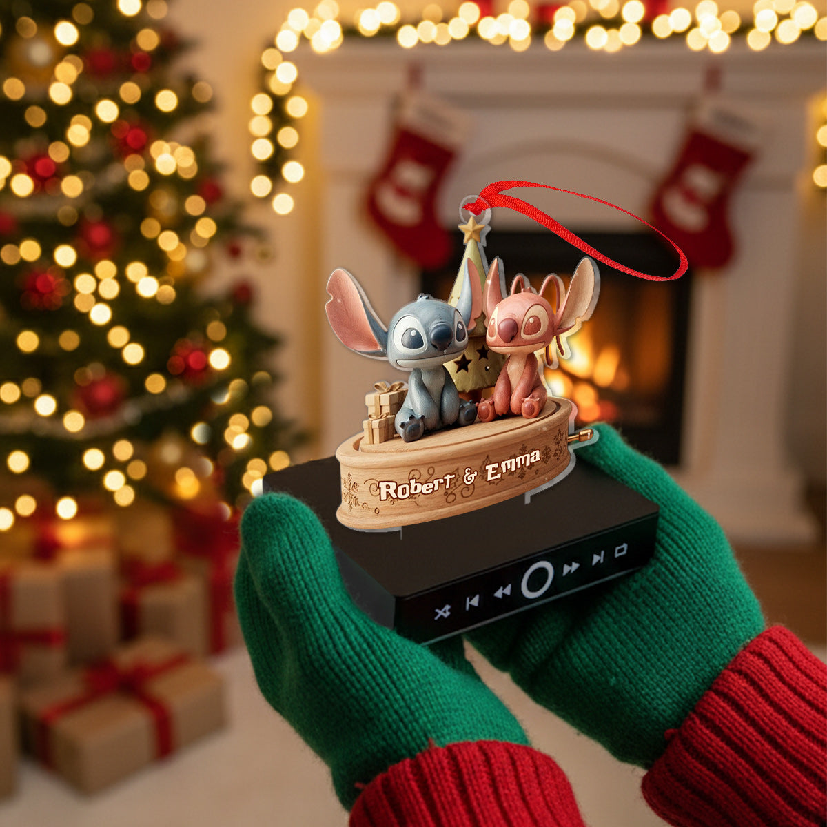 Merry Christmas - Personalized Ohana Music Ornament