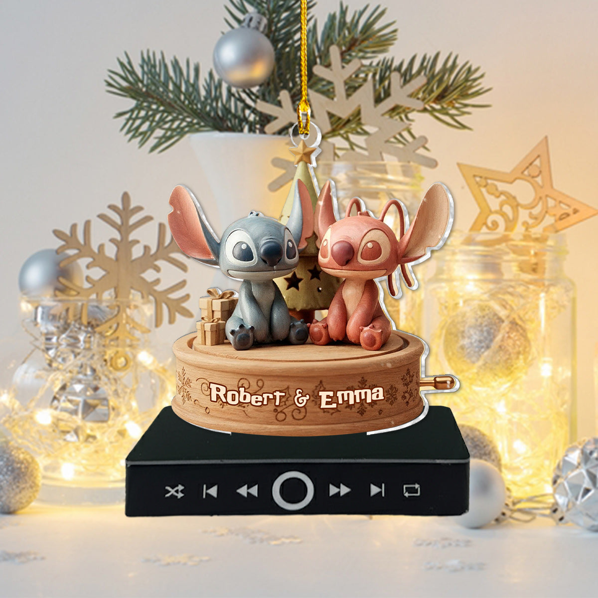 Merry Christmas - Personalized Ohana Music Ornament