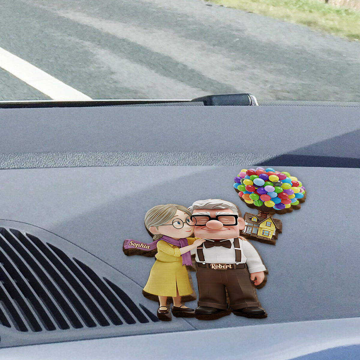 You Are My Greatest Adventure - Personalized Couple Shaped Car Visor Clip