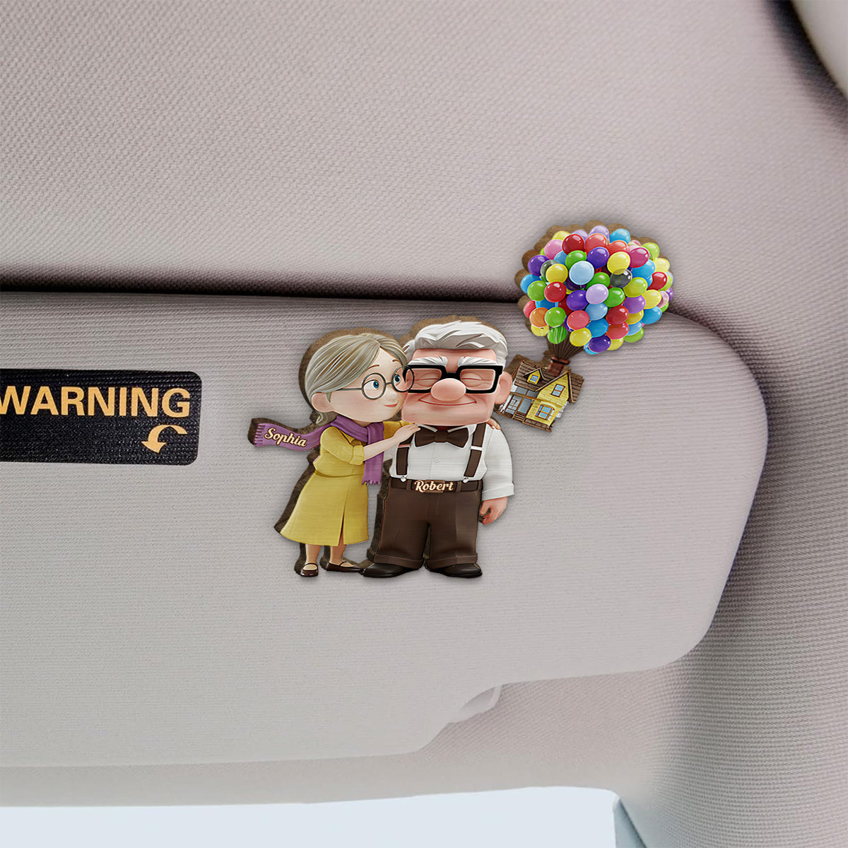 You Are My Greatest Adventure - Personalized Couple Shaped Car Visor Clip