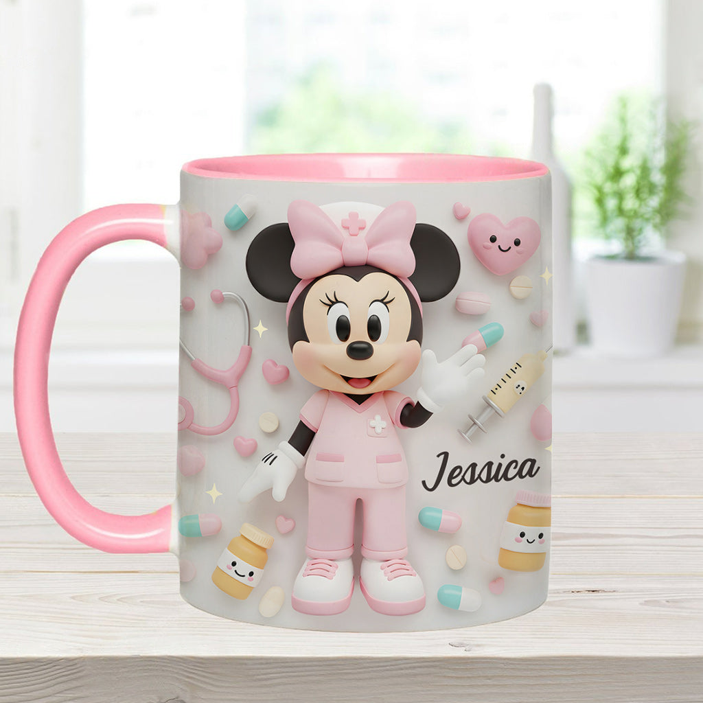 Nurse Life - Personalized Nurse Accent Mug