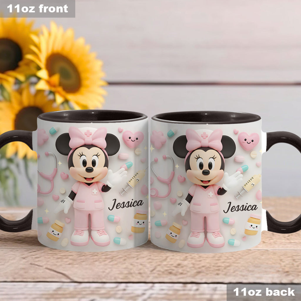 Nurse Life - Personalized Nurse Accent Mug