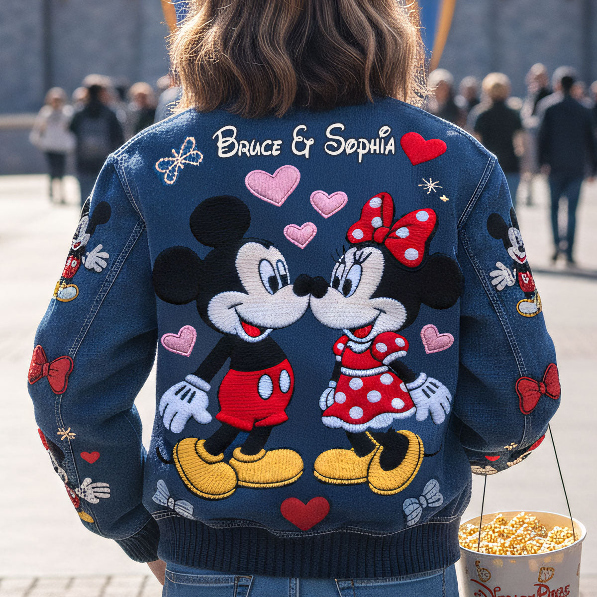 Happiness Ever After - Personalized Mouse Bomber Jacket