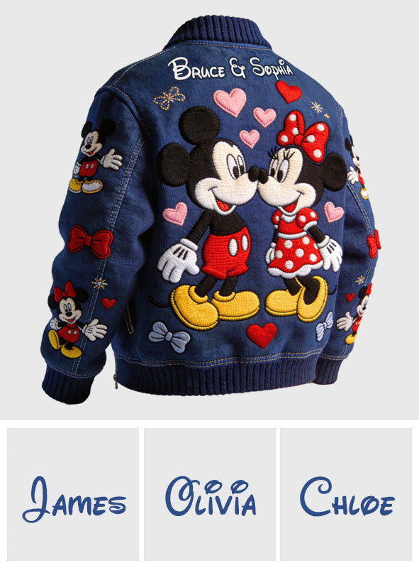 Happiness Ever After - Personalized Mouse Bomber Jacket