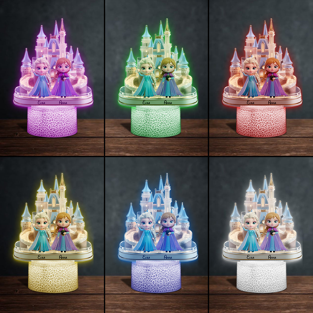 Magical Princess - Personalized Mouse Shaped Plaque Light Base
