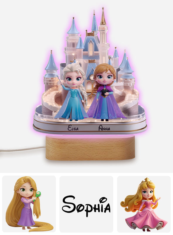Magical Princess - Personalized Mouse Shaped Plaque Light Base