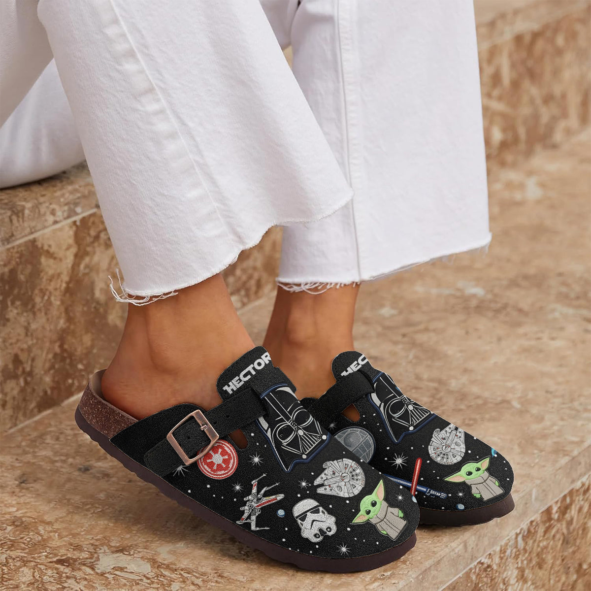 The Force Be With You - Personalized The Force Clogs With Arch Support