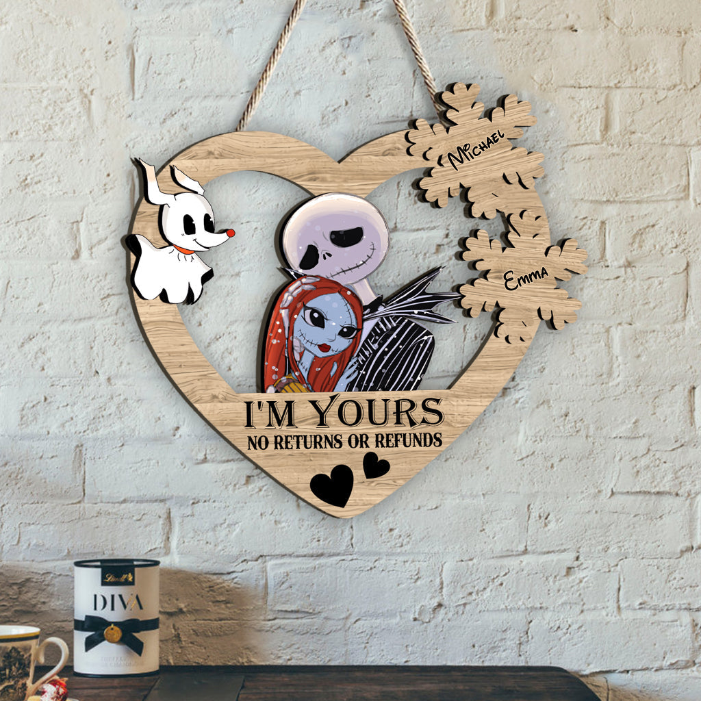 I Am Yours - Personalized Nightmare Custom Shaped Wood Sign