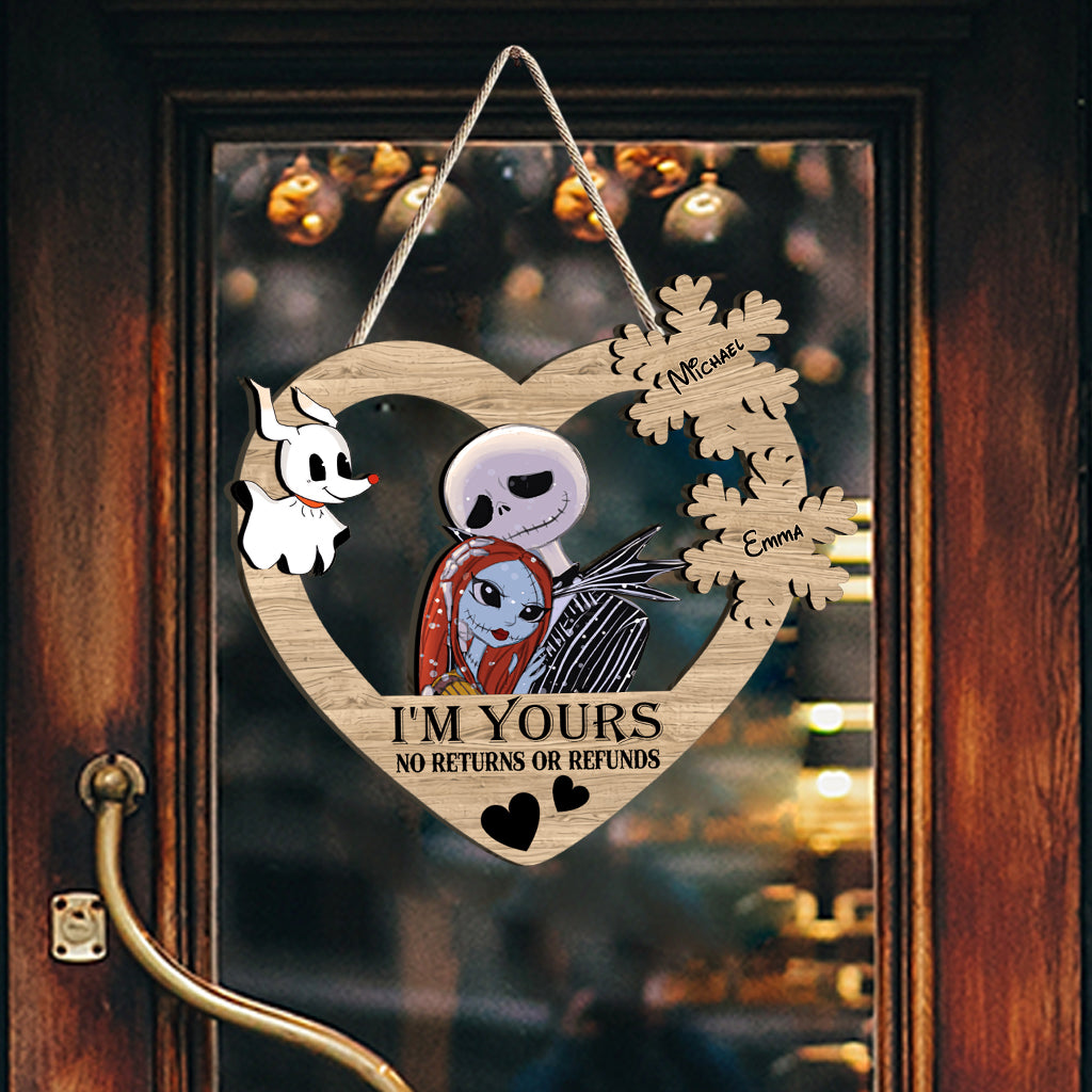 I Am Yours - Personalized Nightmare Custom Shaped Wood Sign