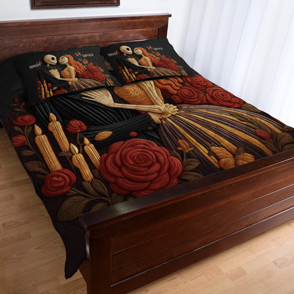 Nightmare Christmas Couple - Personalized Nightmare Quilt Set