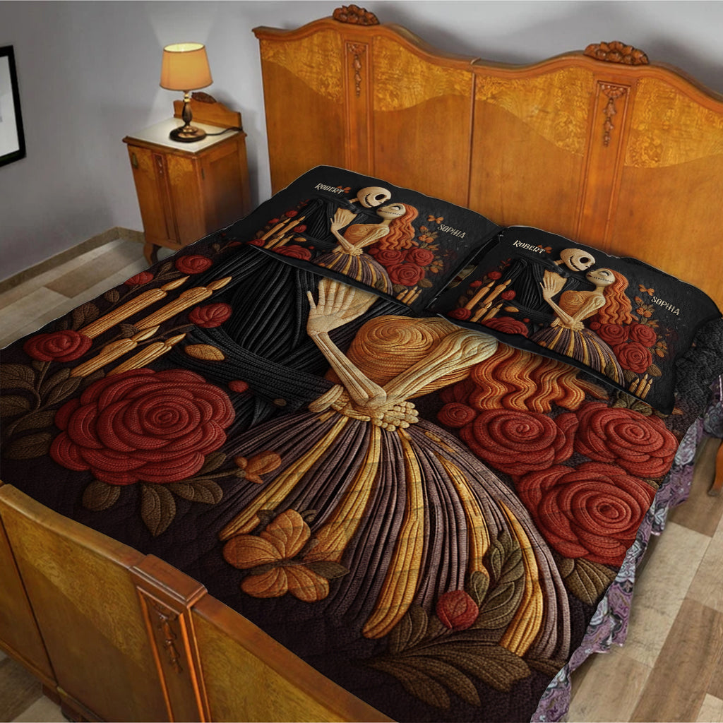 Nightmare Christmas Couple - Personalized Nightmare Quilt Set