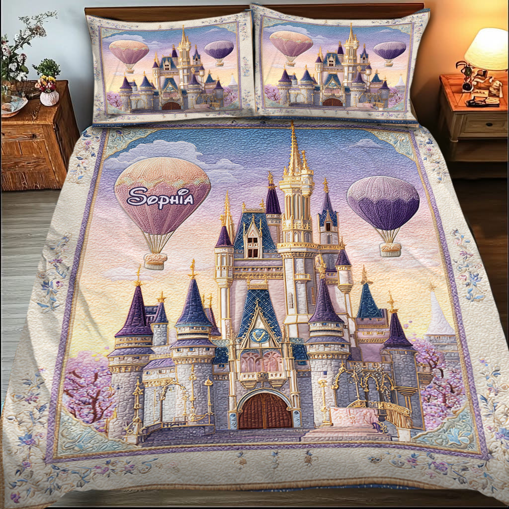 Fairy Tale Magical Dream Castle - Personalized Mouse Bedding Set