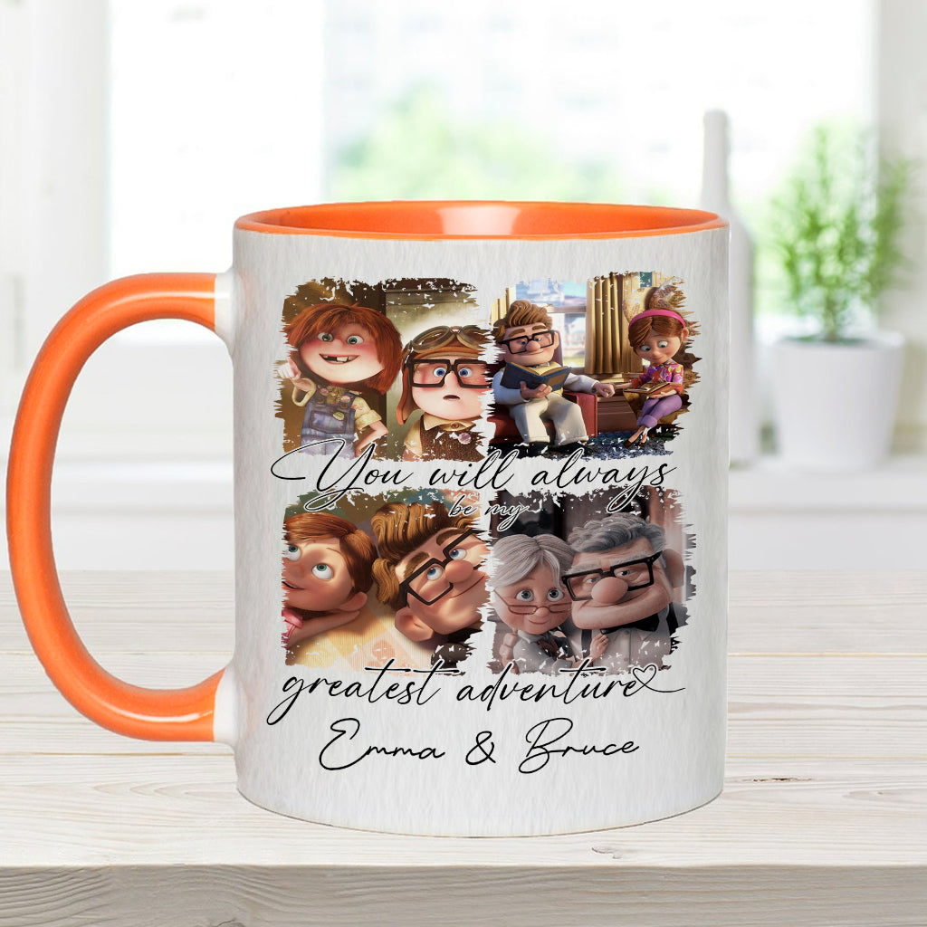 You Are My Greatest Adventure - Personalized Couple Accent Mug