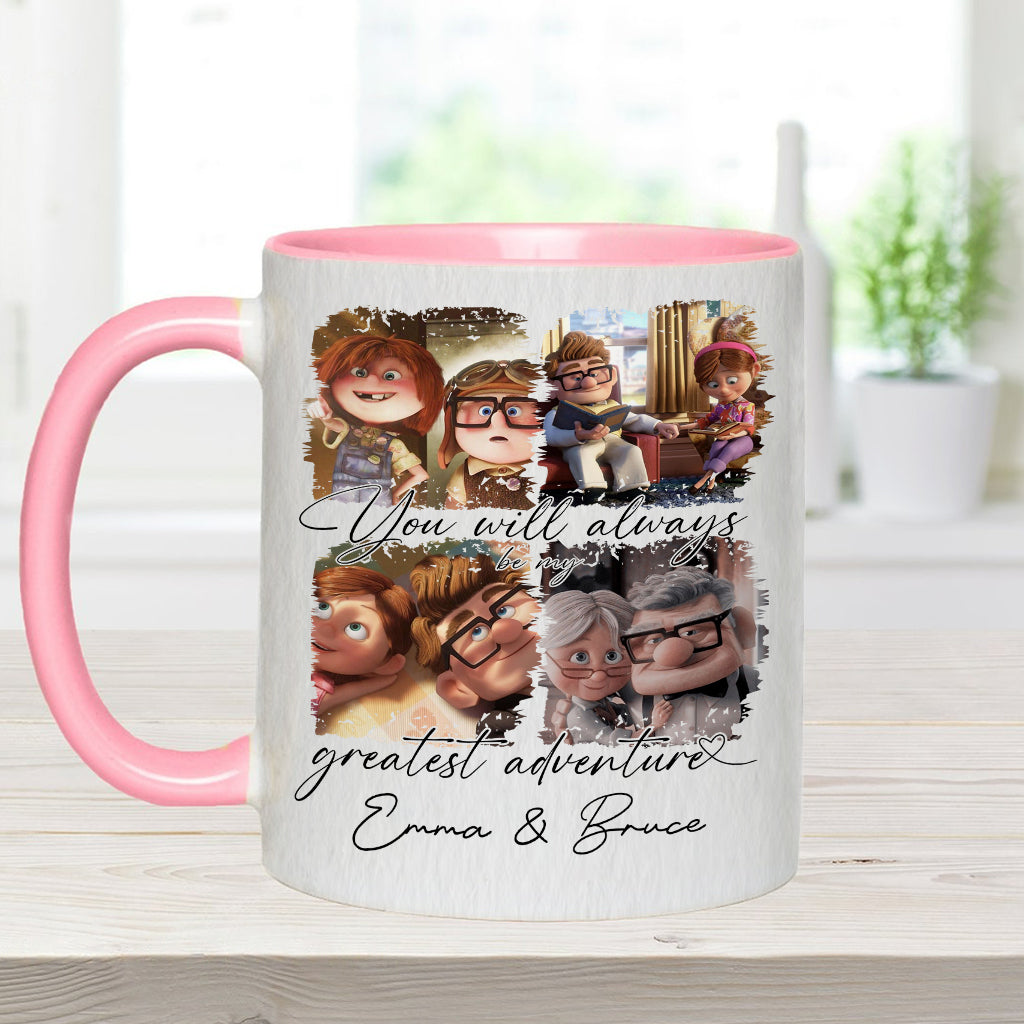 You Are My Greatest Adventure - Personalized Couple Accent Mug