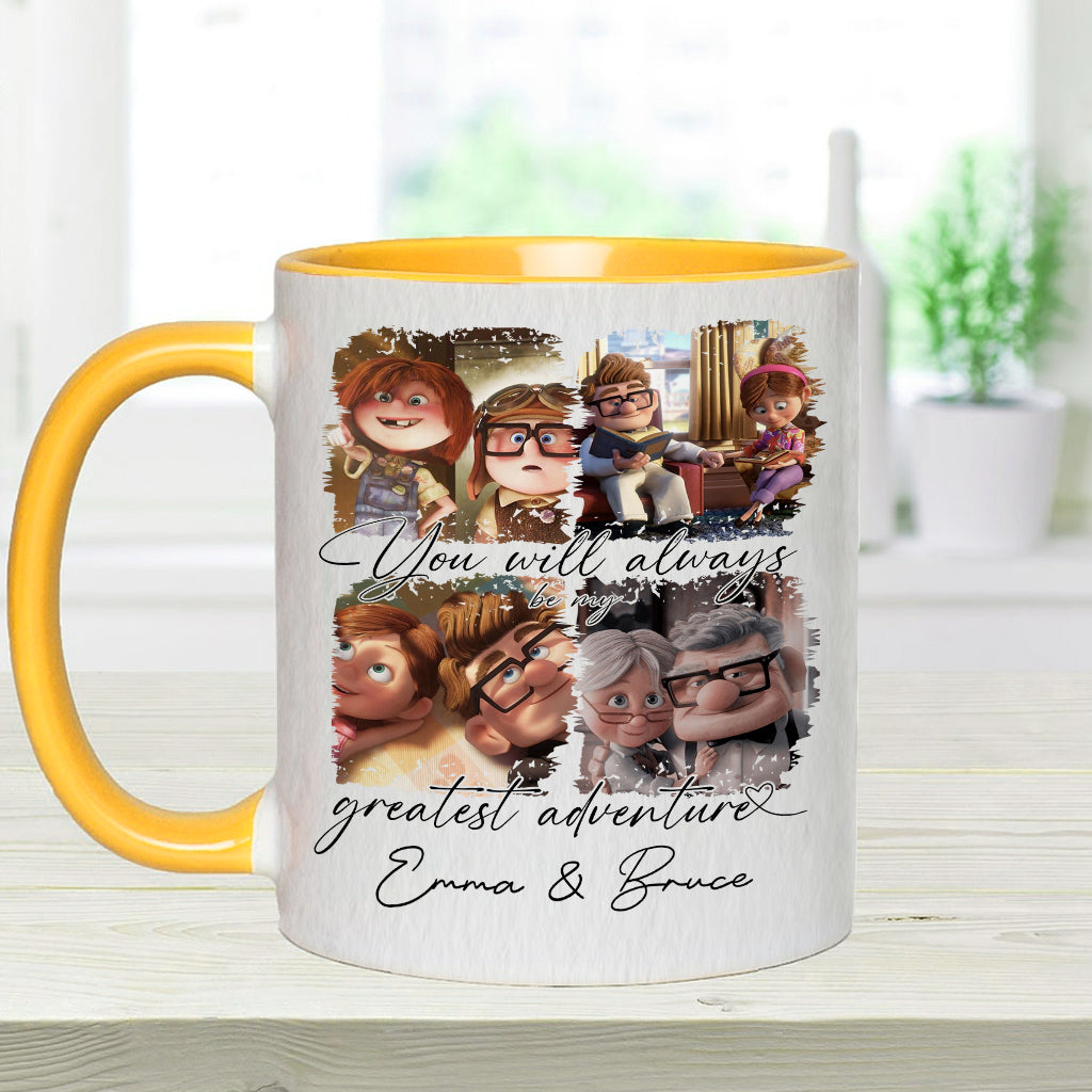 You Are My Greatest Adventure - Personalized Couple Accent Mug
