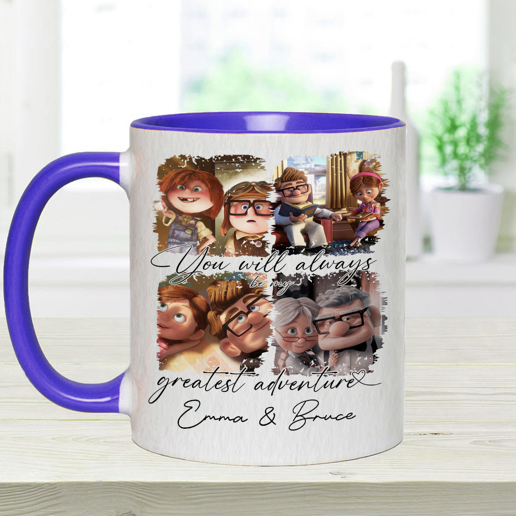 You Are My Greatest Adventure - Personalized Couple Accent Mug