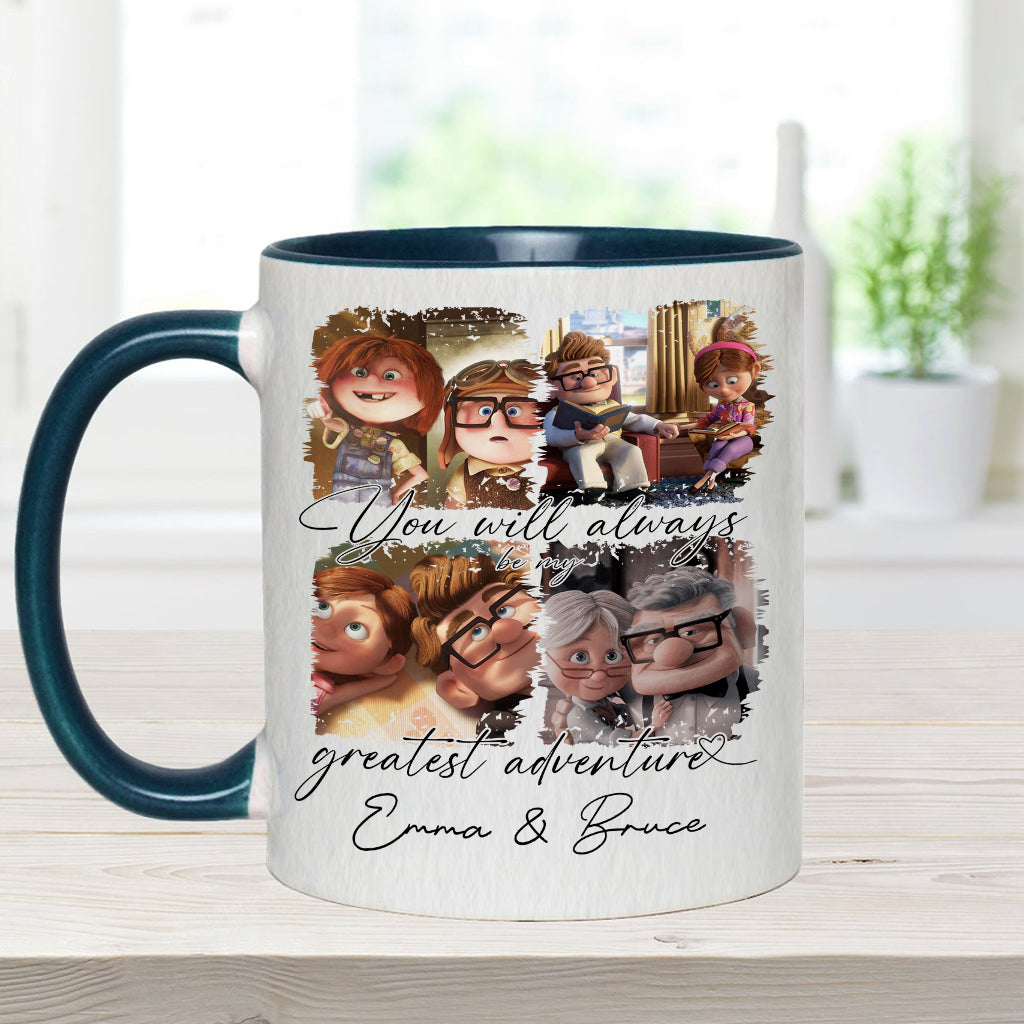 You Are My Greatest Adventure - Personalized Couple Accent Mug