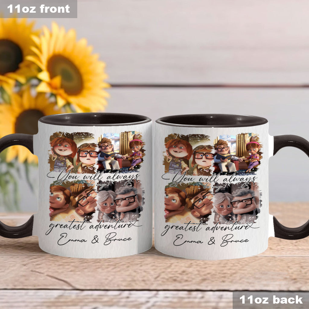 You Are My Greatest Adventure - Personalized Couple Accent Mug